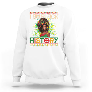 I Am Black History African American Women Pretty Butterfly Sweatshirt TS09 White Printyourwear