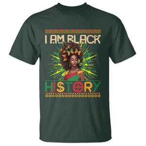 I Am Black History African American Women Pretty Butterfly T Shirt TS09 Dark Forest Green Printyourwear