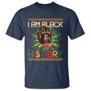 I Am Black History African American Women Pretty Butterfly T Shirt TS09 Navy Printyourwear