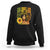 God Says I Am Melanin Strong Unique Black Women Sunflower Sweatshirt TS09 Black Printyourwear