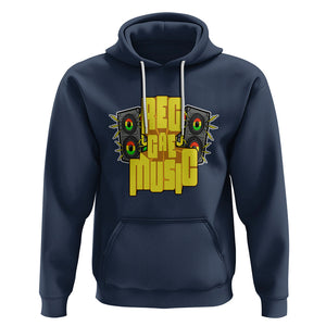 Reggae Music Musicbox Boombox Rastafari Roots Rasta Hoodie TS09 Navy Printyourwear