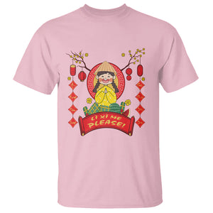 Vietnamese Lunar New Year T Shirt Li Xi Me Please Cute Girl Tet Traditional Vietnam Food TS09 Light Pink Printyourwear