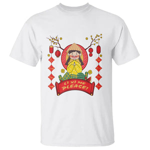 Vietnamese Lunar New Year T Shirt Li Xi Me Please Cute Girl Tet Traditional Vietnam Food TS09 White Printyourwear