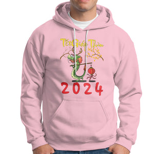 Vietnamese Lunar New Year Hoodie Tet Giap Thin Dragon Year 2024 Chuc Mung Nam Moi TS09 Light Pink Printyourwear