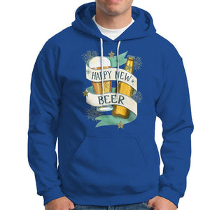 Happy New Beers Funny New Year Eve NYE Party Beer Lover Hoodie TS09 Royal Blue Printyourwear