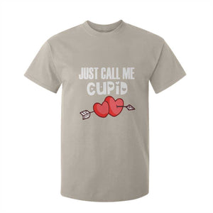 Valentine's Day T Shirt For Kid Just Call Me Cupid Retro Arrow Heart TS09 Sand Print Your Wear