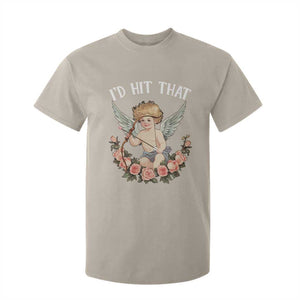 Valentine's Day T Shirt For Kid I'd Hit That Cupid Vintage Art Rose TS09 Sand Print Your Wear