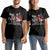 Valentine's Day Couple Matching T Shirt Roses Are Red Corpses Are Blue Horror Rose Bloody TS09 Black Print Your Wear