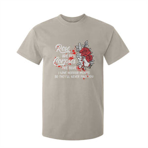 Valentine's Day T Shirt For Kid Roses Are Red Corpses Are Blue Horror Rose Bloody TS09 Sand Print Your Wear