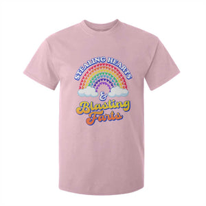 Valentine's Day T Shirt For Kid Stealing Hearts And Blasting Fart Funny Rainbow Heart TS09 Light Pink Print Your Wear