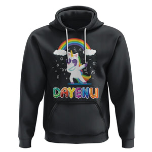 Passover Hoodie Cute Unicorn Dayenu For Jewish Kids Boys Girls TS09 Black Printyourwear