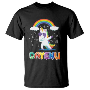 Passover T Shirt Cute Unicorn Dayenu For Jewish Kids Boys Girls TS09 Black Printyourwear