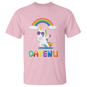 Passover T Shirt Cute Unicorn Dayenu For Jewish Kids Boys Girls TS09 Light Pink Printyourwear