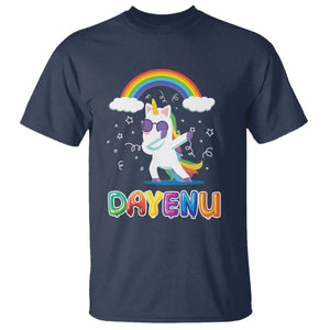 Passover T Shirt Cute Unicorn Dayenu For Jewish Kids Boys Girls TS09 Navy Printyourwear