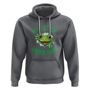 Passover Hoodie Who Let The Frogs Out Funny Jewish TS09 Charcoal Printyourwear