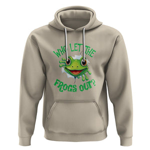 Passover Hoodie Who Let The Frogs Out Funny Jewish TS09 Sand Printyourwear