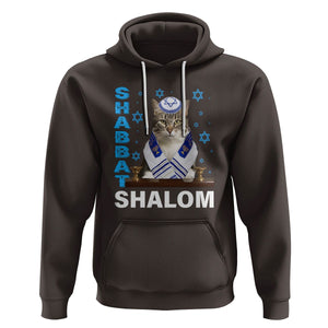 Passover Cat Lover Hoodie Shabbat Shalom Cute Jewish Cat TS09 Dark Chocolate Printyourwear