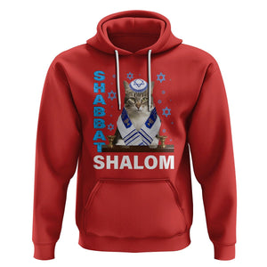 Passover Cat Lover Hoodie Shabbat Shalom Cute Jewish Cat TS09 Red Printyourwear