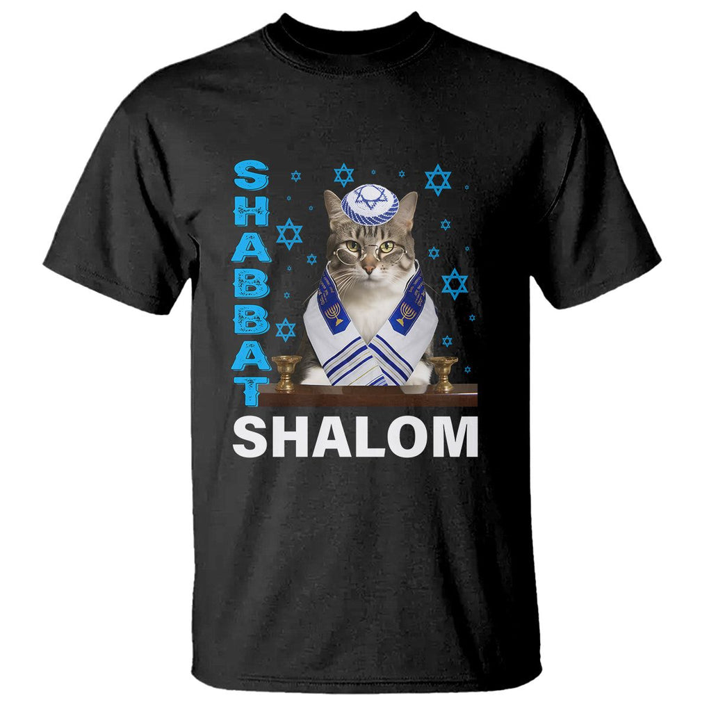 Passover Cat Lover T Shirt Shabbat Shalom Cute Jewish Cat TS09 Black ...