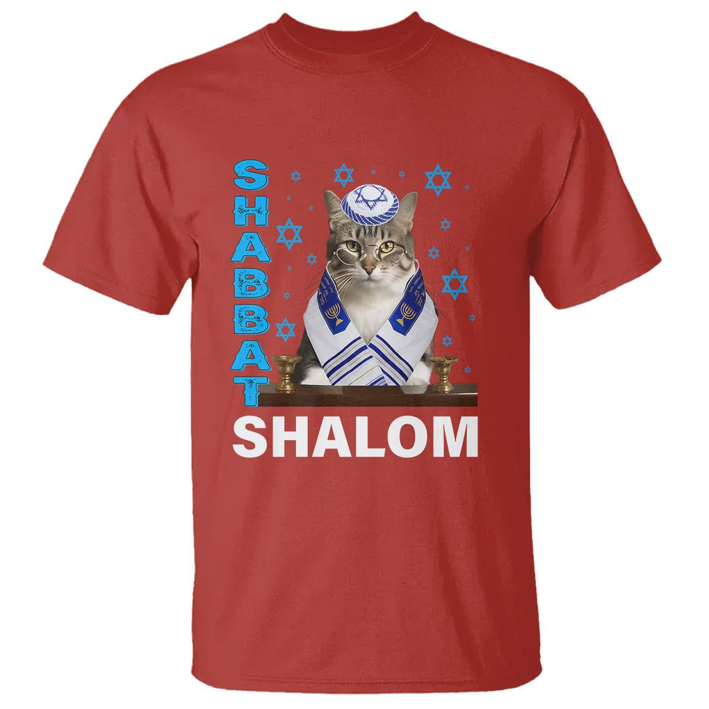 Passover Cat Lover T Shirt Shabbat Shalom Cute Jewish Cat TS09 Red ...