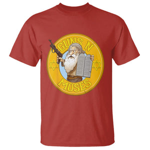 Funny Passover Guns N Moses Jewish T Shirt TS09 Red Printyourwear