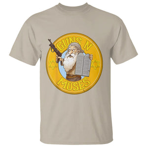 Funny Passover Guns N Moses Jewish T Shirt TS09 Sand Printyourwear