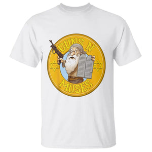 Funny Passover Guns N Moses Jewish T Shirt TS09 White Printyourwear