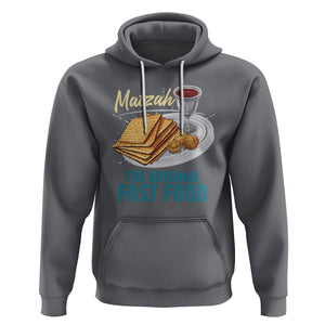 Passover Matzah The Original Fast Food Hoodie TS09 Charcoal Printyourwear