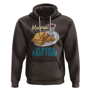 Passover Matzah The Original Fast Food Hoodie TS09 Dark Chocolate Printyourwear