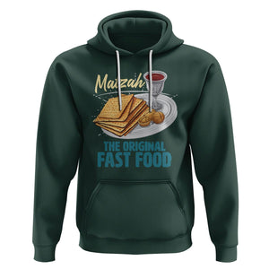 Passover Matzah The Original Fast Food Hoodie TS09 Dark Forest Green Printyourwear