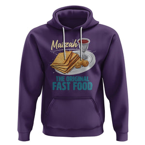 Passover Matzah The Original Fast Food Hoodie TS09 Purple Printyourwear