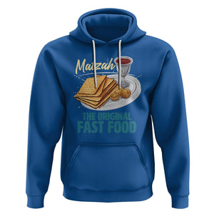 Passover Matzah The Original Fast Food Hoodie TS09 Royal Blue Printyourwear