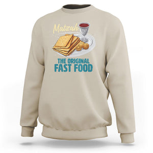 Passover Matzah The Original Fast Food Sweatshirt TS09 Sand Printyourwear
