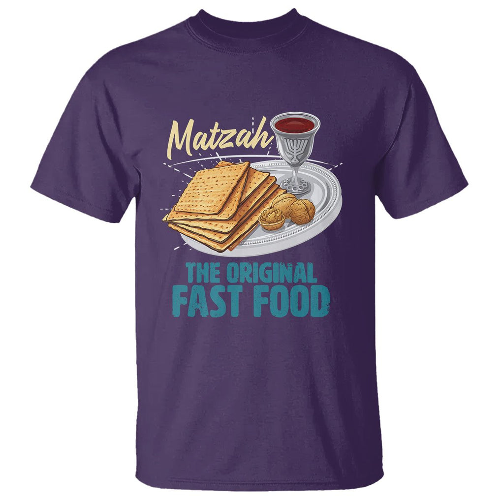 Passover Matzah The Original Fast Food T Shirt TS09 Purple Printyourwear