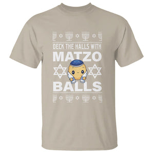 Passover T Shirt Deck The Halls With Matzo Balls Jewish Pesach Soup TS09 Sand Printyourwear