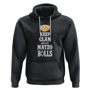 Funny Passover Hoodie Keep Calm Eat Matzo Balls TS09 Black Printyourwear