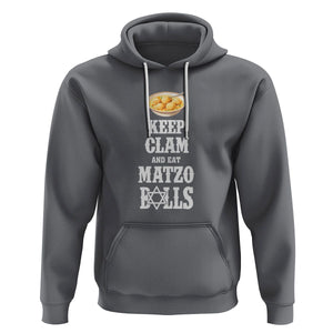 Funny Passover Hoodie Keep Calm Eat Matzo Balls TS09 Charcoal Printyourwear