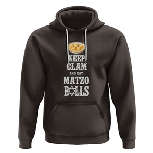 Funny Passover Hoodie Keep Calm Eat Matzo Balls TS09 Dark Chocolate Printyourwear