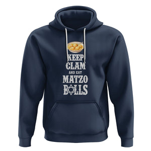 Funny Passover Hoodie Keep Calm Eat Matzo Balls TS09 Navy Printyourwear