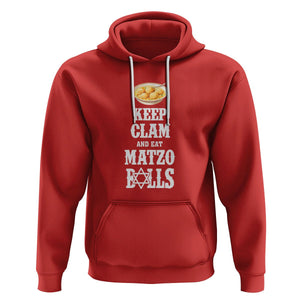 Funny Passover Hoodie Keep Calm Eat Matzo Balls TS09 Red Printyourwear