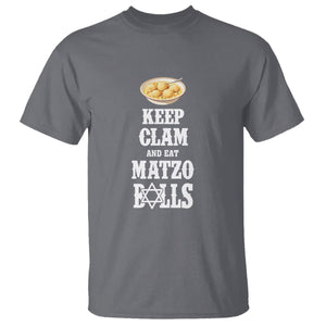 Funny Passover T Shirt Keep Calm Eat Matzo Balls TS09 Charcoal Printyourwear