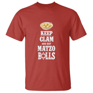 Funny Passover T Shirt Keep Calm Eat Matzo Balls TS09 Red Printyourwear