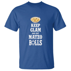 Funny Passover T Shirt Keep Calm Eat Matzo Balls TS09 Royal Blue Printyourwear