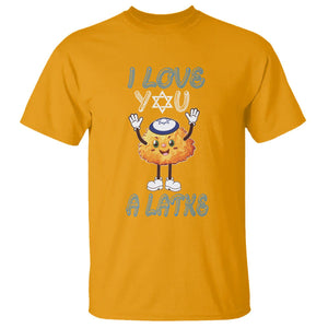 Passover T Shirt I Love You A Latke Jewish Word Play Pun TS09 Gold Printyourwear