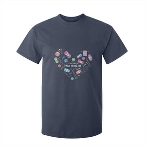 Funny Crochet T Shirt For Kid I Don't Have A Yarn Problem Yarn Collecting Knitting TS09 Navy Print Your Wear