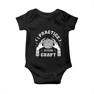 Witch Crochet Baby Onesie I Practice Stitch Craft TS09 Black Print Your Wear