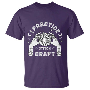 Witch Crochet T Shirt I Practice Stitch Craft TS09 Purple Print Your Wear