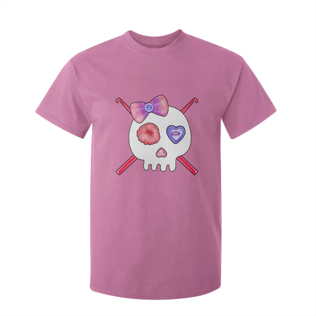 Cute Skull Crochet Knitting T Shirt For Kid TS09 Azalea Print Your Wear