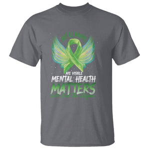 Mental Health Awareness T Shirt Not All Wounds Are Visible Let's End The Stigma TS09 Charcoal Printyourwear