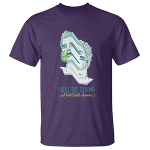 Mental Health Awareness T Shirt Fight The Stigma Aesthetic TS09 Purple Printyourwear